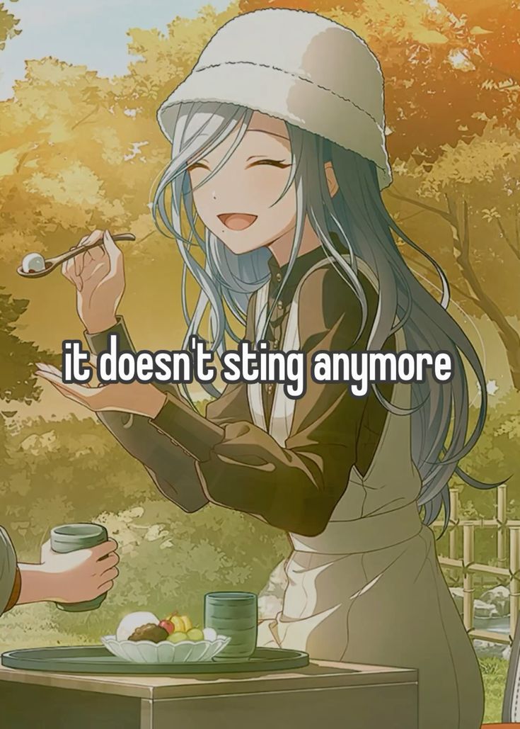 it doesn't sting anymore