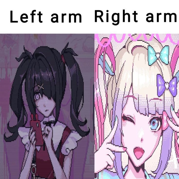 Left arm Right arm