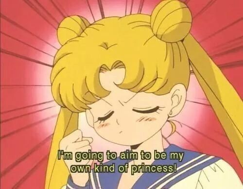 I'm going to aim to be my
own kind of princess!