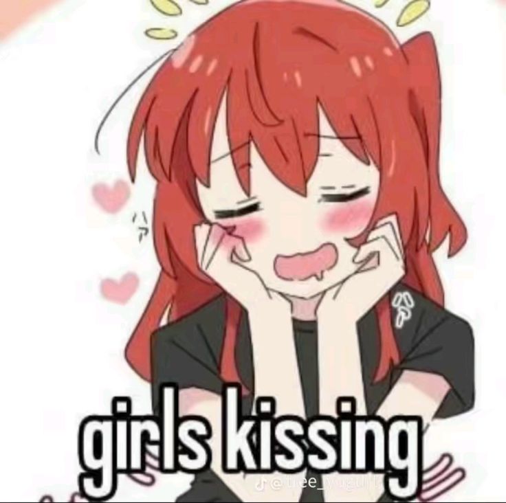 girls kissing