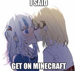 I SAID

GET ON MINECRAFT