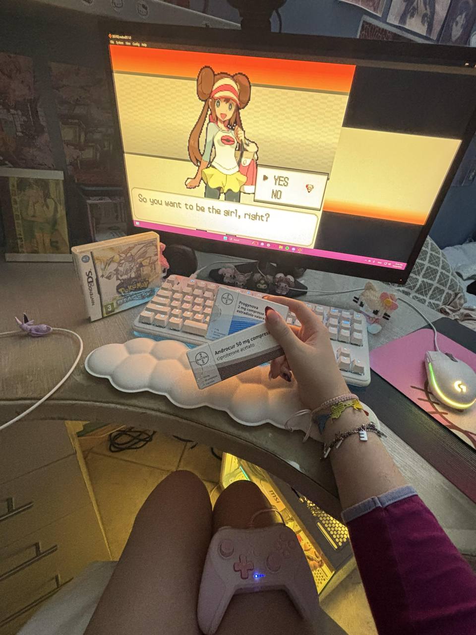 So you want to be the girl, right?
> Yes
No