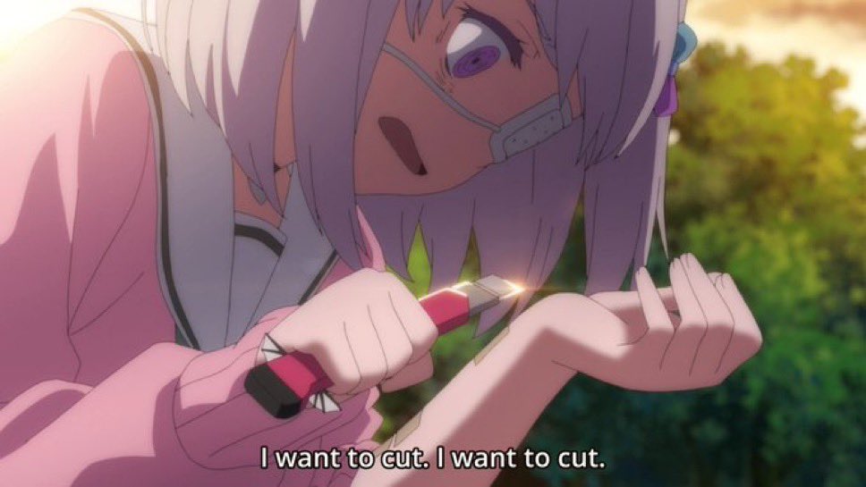 I want to cut. I want to cut.