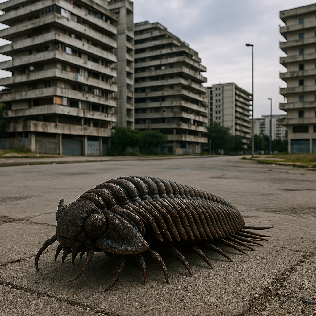 🅽, [15/07/2025 21:03]
/copilot genera l'immagine fotorealistica di 1 trilobite a scampia

Microsoft Copilot, [15/07/2025 21:03]
Ecco in arrivo il tuo trilobite fotorealistico ambientato a Scampia! 🦖🏙️ Un tocco di preistoria nel cuore urbano di Napoli—sarà sicuramente un'immagine fuori dal comune.