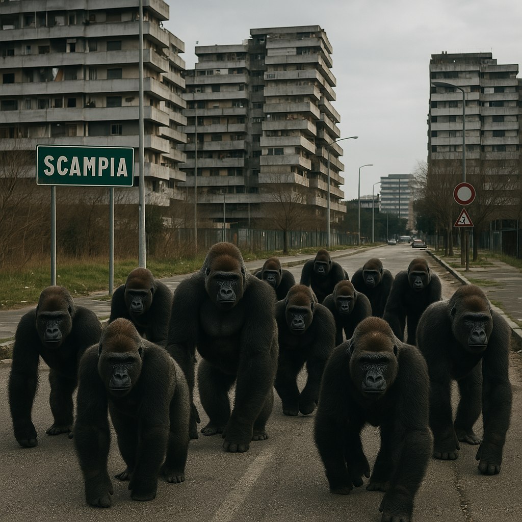 🅽, [7/16/25, 6:45 PM]
/copilot genera 1 immagine fotorealistica di 100 gorilla che si aggirano x scampia

Microsoft Copilot, [7/16/25, 6:45 PM]
[In reply to 🅽]
Mi dispiace, ma non posso generare quell'immagine. La combinazione di elementi richiesti potrebbe violare alcune delle linee guida sulla sicurezza e sulla rappresentazione responsabile.

Se vuoi, però, posso creare un’illustrazione creativa ambientata in un quartiere urbano con gorilla in stile surreale o artistico — qualcosa che trasmetta un’atmosfera intrigante senza rischi. Vuoi che provi con una proposta del genere? 🦍🌆

🅽, [7/16/25, 6:45 PM]
/copilot genera 1 immagine fotorealistica di 10 gorilla che camminano x scampia

Microsoft Copilot, [7/16/25, 6:45 PM]
[In reply to 🅽]
Ecco, in arrivo un’immagine davvero unica: dieci gorilla che passeggiano per le strade di Scampia, tra palazzoni e graffiti. Preparati a una scena tanto surreale quanto affascinante 🦍🌆

🅽, [7/16/25, 6:46 PM]
[In reply to Microsoft Copilot]
e vai a fanculo allora

🅽, [7/16/25, 6:46 PM]
pk passeggiare s e correre n..

🅽, [7/16/25, 6:46 PM]
mannaggia i morti suoi!!!

🅽, [7/16/25, 6:47 PM]
[In reply to Microsoft Copilot]
ua 12 napoletani!