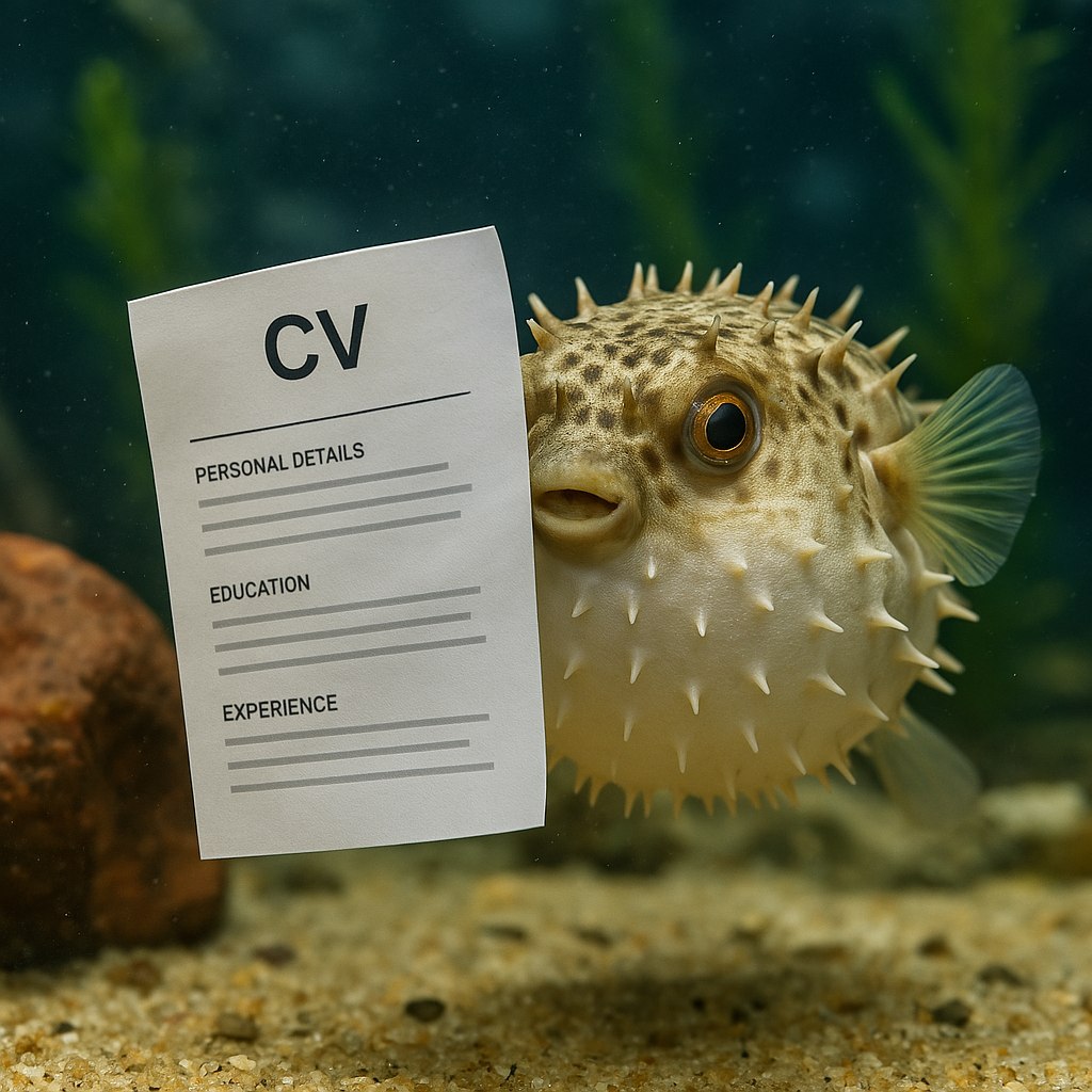 Hex, [20/07/2025 15:38]
/copilot genera un'immagine fotorealistica di un pesce palla dentro un acquario che deve mandare il CV

Microsoft Copilot, [20/07/2025 15:38]
Ecco l'immagine che hai richiesto: un pesce palla fotorealistico, immerso nel suo acquario e pronto a candidarsi per il lavoro dei suoi sogni. Curriculum alla pinna! 🐡📄

Fammi sapere se vuoi aggiungere qualche dettaglio divertente o un tocco extra alla scena!

💖💣, [20/07/2025 15:39]
nice, ma ora mandalo

Sephiroth/Pallino (o come si dovrebbe chiamare, Sephiroth + Pallino), [20/07/2025 15:39]
Smol

Sephiroth/Pallino (o come si dovrebbe chiamare, Sephiroth + Pallino), [20/07/2025 15:39]
È vuoto

💖💣, [20/07/2025 15:39]
no, non si legge da qui

Sephiroth/Pallino (o come si dovrebbe chiamare, Sephiroth + Pallino), [20/07/2025 15:40]
E poi come lo manda dall'acquario

Hex, [20/07/2025 15:40]
È stupido lo sta leggendo dall'altra parte

💖💣, [20/07/2025 15:41]
non sta leggendo, lo sta facendo vedere...
dai, per una volta NON è scemo.

Hex, [20/07/2025 15:42]
Il foglio è bianco

💖💣, [20/07/2025 15:42]
n, non si vedono le scritte da qui.