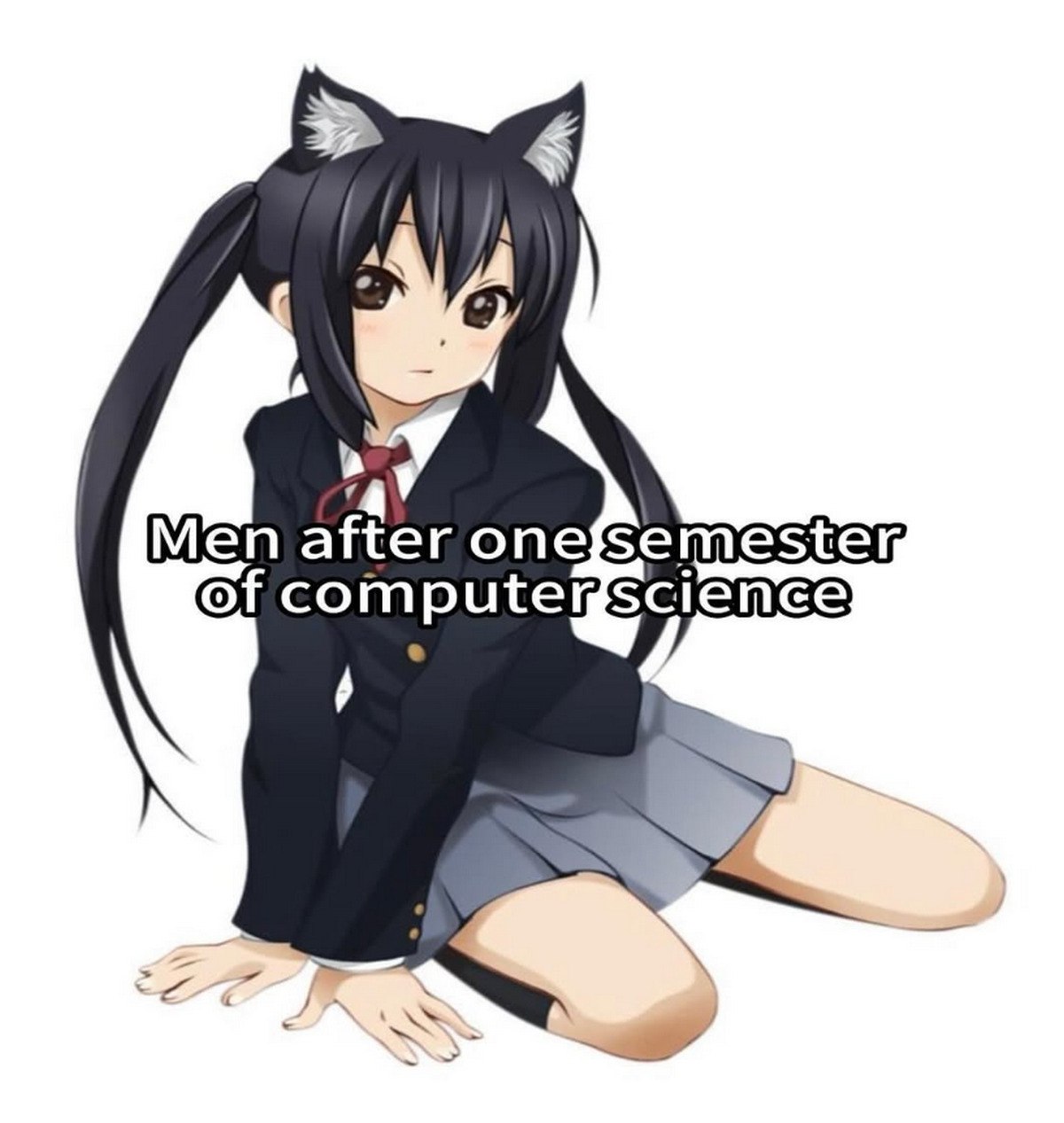 ‘A
Men after onefsemester
of computemscience

j e