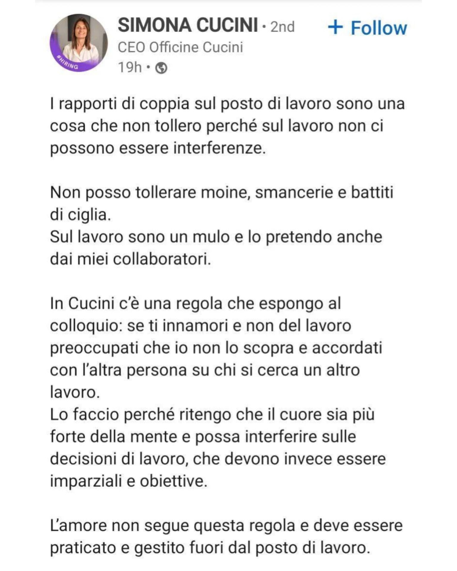 L'anno è il 2025 e il lavoratore ideale non deve possedere alcuna libido o capacità di innamoramento