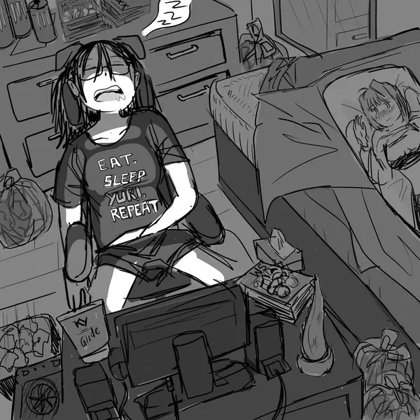 yuritober day 8 but shes just like me fr