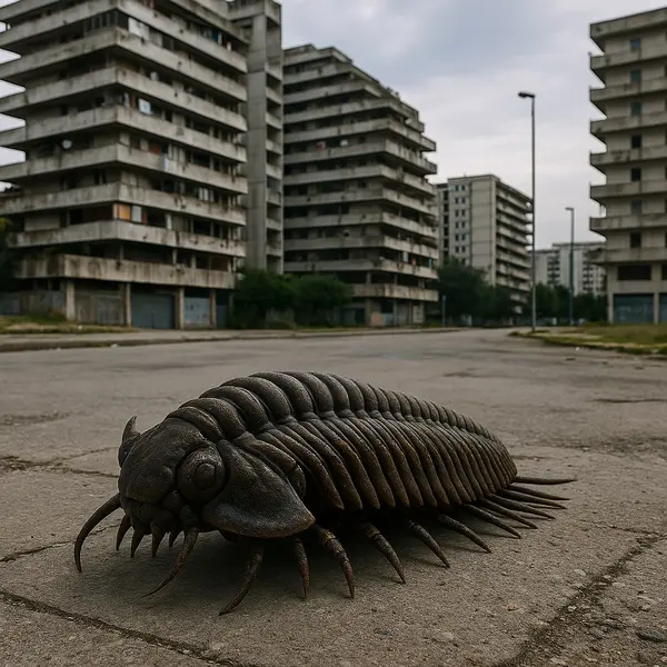 🅽, [15/07/2025 21:03]
/copilot genera l'immagine fotorealistica di 1 trilobite a scampia

Microsoft Copilot, [15/07/2025 21:03]
Ecco in arrivo il tuo trilobite fotorealistico ambientato a Scampia! 🦖🏙️ Un tocco di preistoria nel cuore urbano di Napoli—sarà sicuramente un'immagine fuori dal comune.