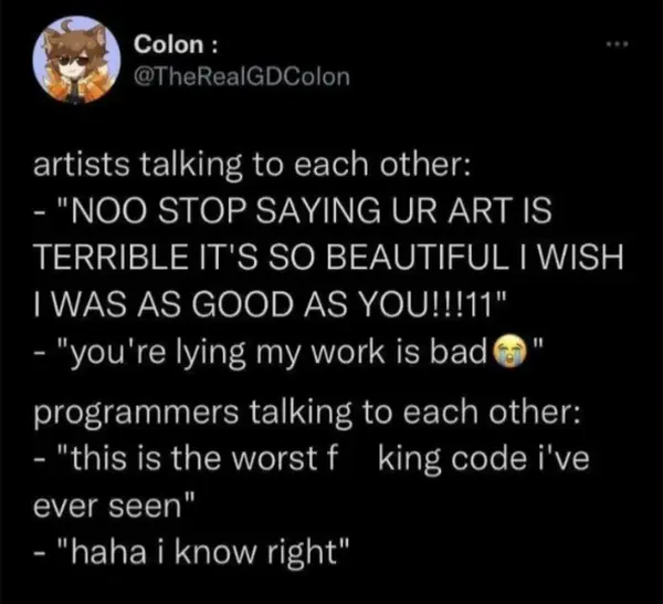 this is so me it's unreal